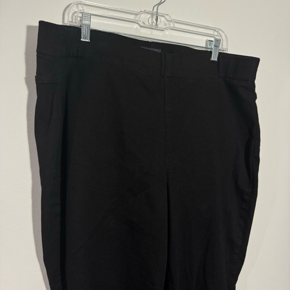 NYDJ Skinny Ankle Pull-on Jeans In Black With Sideseam Slit Size 16W - Picture 3 of 11